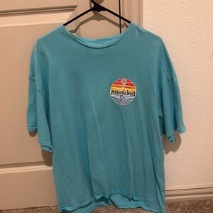 Y2K Pensacola Beach  T-Shirt - Blue